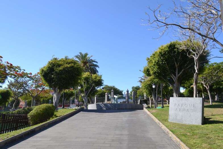 Imagen de archivo del parque urbano de Arnao (Foto TA)